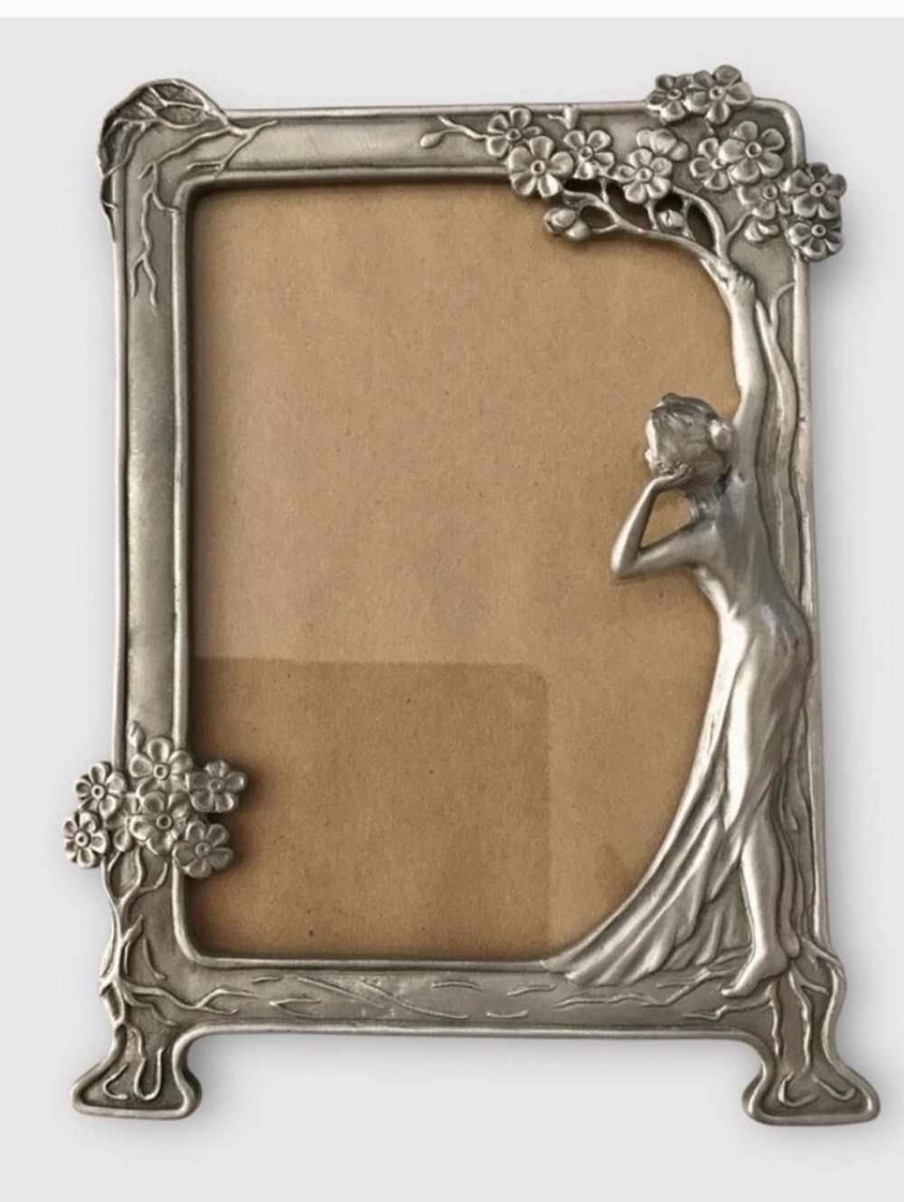Art Nouveau Pewter Picture Frame